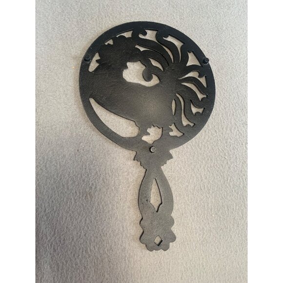 Vintage Cast Iron Rooster Trivet With Handle Cooking Stand Hand-Painted - Picture 3 of 9